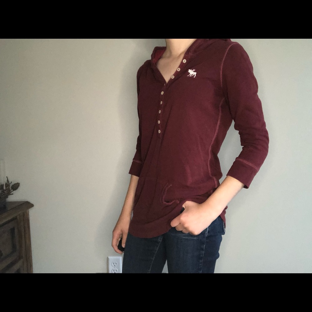 Abercrombie and fitch Henley 3/4th sleeve top